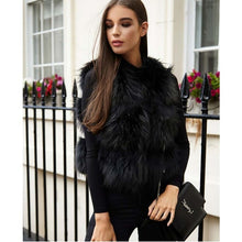 Load image into Gallery viewer, BFFUR 2019 Women Real Raccoon Fur Vest 100% Real Fur Vests Female Autumn Winter Waistcoat Park With Fur Solid Color Fur Coat