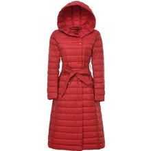 Load image into Gallery viewer, NewBnag Brand Long Down Women Duck Down Jacket Winter Coat Woman 2018 Feather Warm Slim Windbreaker Female Hooded Outerwear