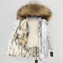 Load image into Gallery viewer, OFTBUY 2019 Winter Jacket Women Real Fur Coat Long Parka Natural Raccoon Fur Collar Rabbit Fur Liner Thick Warm Streetwear New