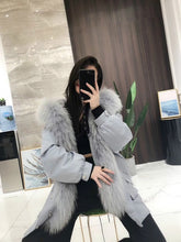 Load image into Gallery viewer, OFTBUY 2019 Real Fur Coat Women Winter Jacket Real Fox Fur Parka Outwear Thick Warm Rex Rabbit Fur Liner Streetwear Fashion New